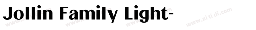 Jollin Family Light字体转换
